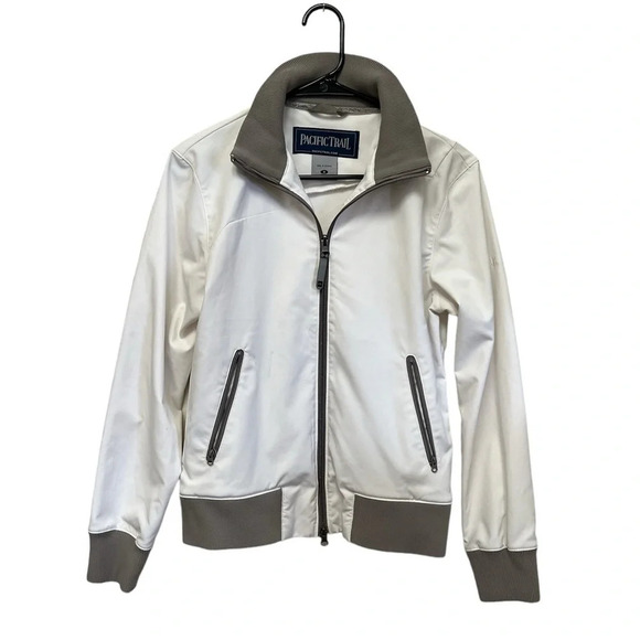 Pacific Trail white and grey zip up jacket - Picture 1 of 3